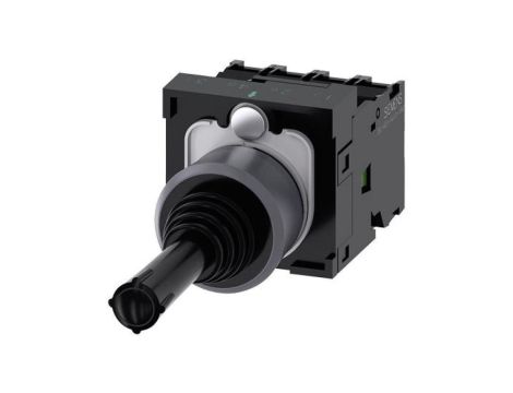 SIRIUS ACT, JOYSTICK, 22MM, OKRĄGŁY, TWORZYWO Z MET. PIERŚCIENIEM, CZARNY, 4 POZ. O-I-II-III, Z SAMOPOWROTEM, 3SU1130-7AF10-1QA0