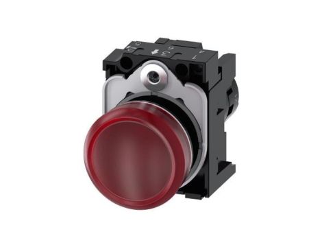 SIRIUS ACT LAMPKA SYGNALIZACYJNA KOMPAKTOWA, 22MM, OKRĄGŁA, TWORZYWO, CZERWONA, Z SOCZEWKĄ, GŁADKA, Z UCHWYTEM 3SU1201-6AB20-1AA