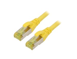DK-1644-A-050/Y Patch cord S/FTP 6a linka Cu LSZH żółty 5m 26AWG