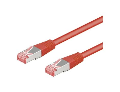 S/FTP6-CU-075RD Patch cord S/FTP 6 linka Cu LSZH czerwony 7,5m 28AWG