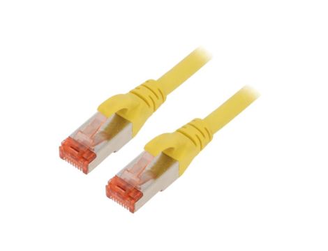 DK-1644-050/Y Patch cord S/FTP 6 linka Cu LSZH żółty 5m 27AWG