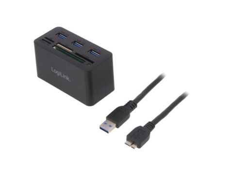 CR0042 Hub USB, USB A gniazdo x3, USB B micro gniazdo, USB 2.0, USB 3.0