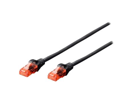 DK-1617-100/BL Patch cord U/UTP 6 linka Cu LSZH czarny 10m 26AWG