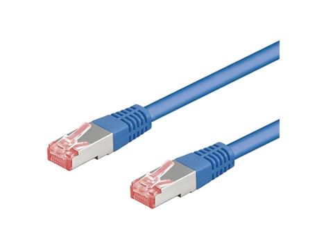 S/FTP6-CU-100BL Patch cord S/FTP 6 linka Cu LSZH niebieski 10m 28AWG
