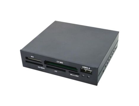 CR0012 Czytnik kart: pamięci, zasilany wewnętrznie, czarny