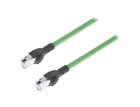 CA00730.00C01 Patch cord SF/UTP 5e linka Cu FRNC zielony 1m 22AWG Żyły: 4