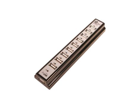 Hub USB, DC, USB A gniazdo x10, USB 2.0, PnP, Ilość portów: 10 UA0096