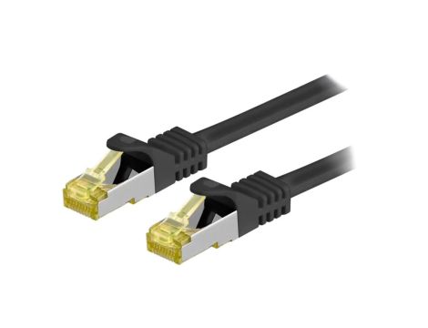 S/FTP7-CU-030BK Patch cord S/FTP 6a linka Cu LSZH czarny 3m 26AWG