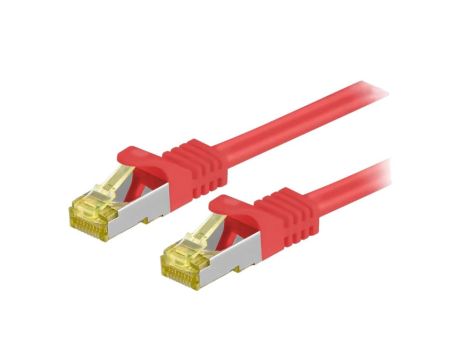 S/FTP7-CU-030RD Patch cord S/FTP 6a linka Cu LSZH czerwony 3m 26AWG
