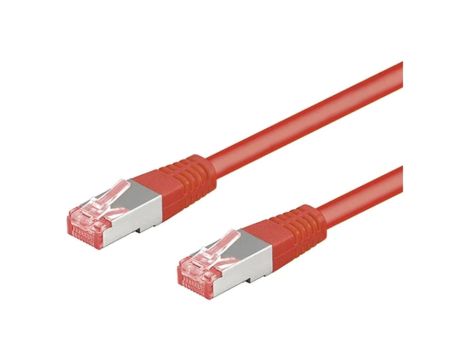 S/FTP6A-CU-075RD Patch cord S/FTP 6a linka Cu LSZH czerwony 7,5m 27AWG