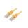 PP6A-LSZHCU-Y-10M Patch cord S/FTP 6a drut Cu LSZH żółty 10m 27AWG Cablexpert