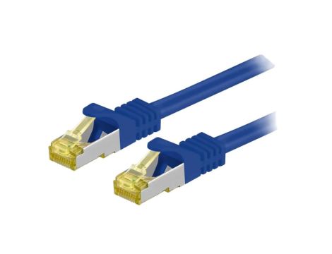 S/FTP7-CU-100BL Patch cord S/FTP 6a linka Cu LSZH niebieski 10m 26AWG