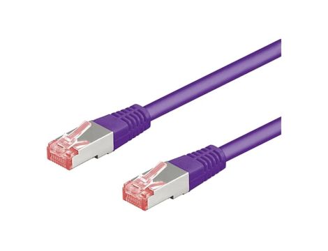S/FTP6A-CU-050VI Patch cord S/FTP 6a linka Cu LSZH fioletowy 5m 27AWG