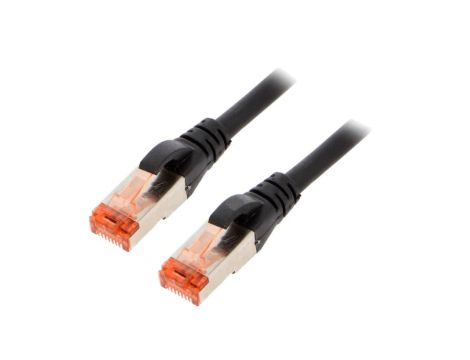 DK-1644-030/BL Patch cord S/FTP 6 linka Cu LSZH czarny 3m 27AWG