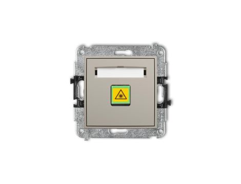 ICON Mechanizm gniazda światłowodowego/optycznego pojedynczego taupe 60IGOP-1