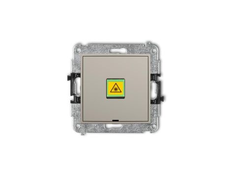 ICON Mechanizm gniazda światłowodowego/optycznego pojedynczego, bez pola opisowego taupe 60IGOPBO-1