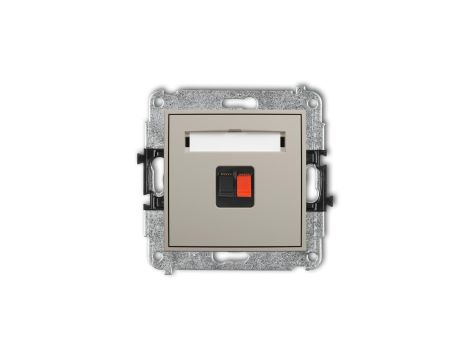 ICON Mechanizm gniazda głośnikowego pojedynczego taupe 60IGG-1