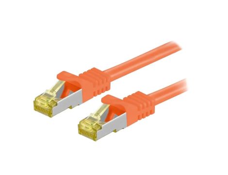 S/FTP7-CU-050OR Patch cord S/FTP 6a linka Cu LSZH pomarańczowy 5m 26AWG