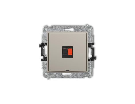 ICON Mechanizm gniazda głośnikowego pojedynczego, bez pola opisowego taupe 60IGGBO-1