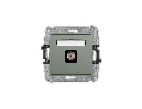 ICON Mechanizm gniazda antenowego pojedynczego TV szałwiowy 61IGTV-1