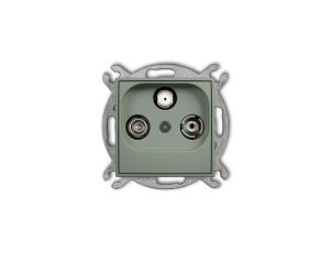 ICON Mechanizm gniazda abonenckiego RTV-SAT końcowego multimedialnego (Internet) szałwiowy 61IGM