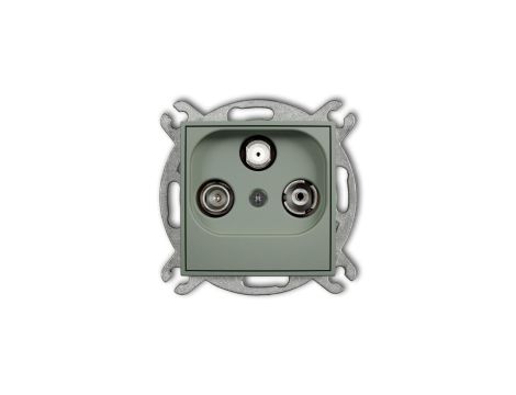 ICON Mechanizm gniazda abonenckiego RTV-SAT końcowego multimedialnego (Internet) szałwiowy 61IGM