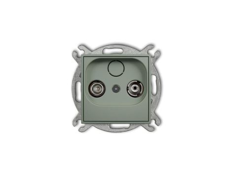 ICON Mechanizm gniazda abonenckiego RTV przelotowego 15dB szałwiowy 61IG15P