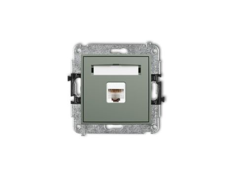 ICON Mechanizm gniazda komputerowego pojedynczego 1xRJ45, kat. 5e, 8-stykowy szałwiowy 61IGK-1