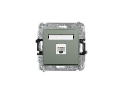 ICON Mechanizm gniazda komputerowego pojedynczego 1xRJ45, kat. 6A, 8-stykowy szałwiowy 61IGK-7