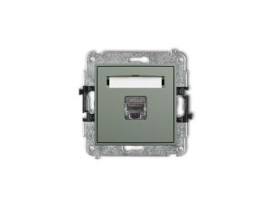 ICON Mechanizm gniazda komputerowego pojedynczego 1xRJ45, kat. 6, ekranowany, 8-stykowy szałwiowy 61IGK-5