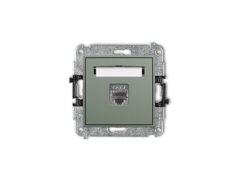 ICON Mechanizm gniazda komputerowego pojedynczego 1xRJ45, kat. 7, ekranowany, 8-stykowy szałwiowy 61IGK-9