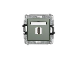 ICON Mechanizm gniazda pojedynczego HDMI 2.0, 4K szałwiowy 61IHDMI-3