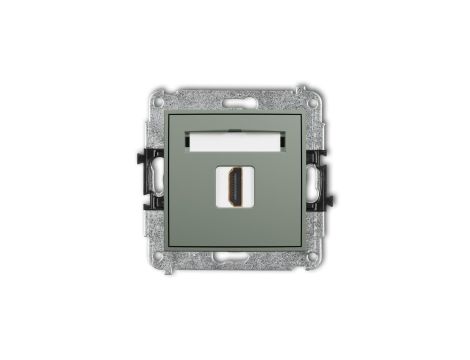 ICON Mechanizm gniazda pojedynczego HDMI 2.0, 4K szałwiowy 61IHDMI-3