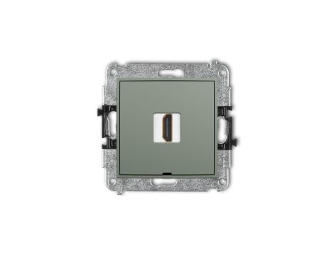 ICON Mechanizm gniazda pojedynczego HDMI 2.0, 4K, bez pola opisowego szałwiowy 61IHDMIBO-3