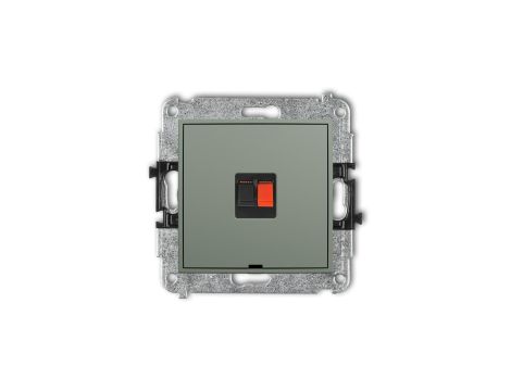 ICON Mechanizm gniazda głośnikowego pojedynczego, bez pola opisowego szałwiowy 61IGGBO-1