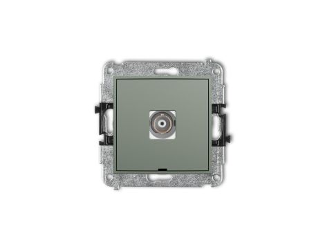 ICON Mechanizm gniazda pojedynczego BNC, bez pola opisowego szałwiowy 61IGBNCBO-1