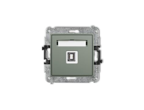 ICON Mechanizm gniazda pojedynczego USB A-B 2.0 szałwiowy 61IGUSB-3