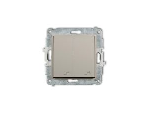 MINI Mechanizm łącznika podwójnego schodowego taupe 60MWP-33