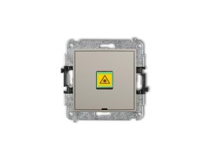 MINI Mechanizm gniazda światłowodowego/optycznego pojedynczego, bez pola opisowego taupe 60MGOPBO-1