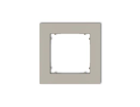 MINI Ramka uniwersalna pojedyncza kwadratowa z tworzywa taupe 60MR-1