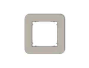 MINI Ramka uniwersalna pojedyncza zaokrąglona z tworzywa taupe 60MRTZ-1
