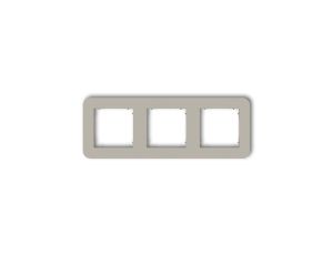 MINI Ramka uniwersalna potrójna zaokrąglona z tworzywa taupe 60MRTZ-3