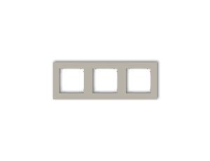 MINI Ramka uniwersalna potrójna kwadratowa z tworzywa taupe 60MR-3