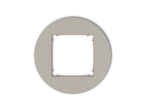 MINI Ramka uniwersalna pojedyncza okrągła z tworzywa taupe 60MRTO-1