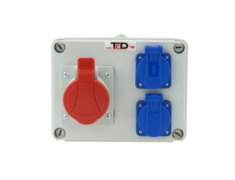 Rozdzielnica budowlana RS-07 16A/5P + 2Gs 230V 07.165