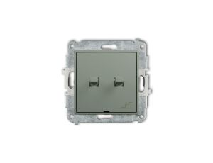 MINI Mechanizm łącznika jednobiegunowego ze schodowym w stylu amerykańskim (osobne zasilanie) szałwiowy 61MWPUS-10.2