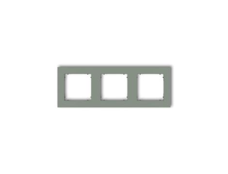 MINI Ramka uniwersalna potrójna kwadratowa z tworzywa szałwiowy 61MR-3