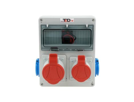 Rozdzielnica budowlana Jurata 32A/5P + 16A/5P + 2Gs 230V 01.110