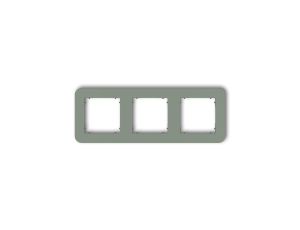 MINI Ramka uniwersalna potrójna zaokrąglona z tworzywa szałwiowy 61MRTZ-3