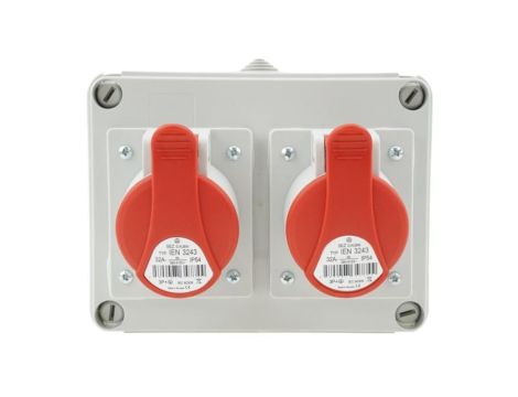 Rozdzielnica budowlana RS-05 2x32A/4P 400V 05.012